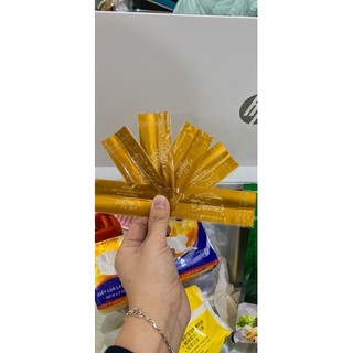 Túi đựng kẹo nougat vàng set 200c