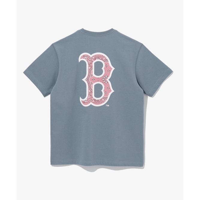 ÁO THUN M.L.B x NEW ERA BIG LOGO BOSTON, ĐƠN GIẢN CHẤT LIỆU THOÁNG MÁT CHỐNG NHĂN UNISEX CHO NAM VÀ NỮ