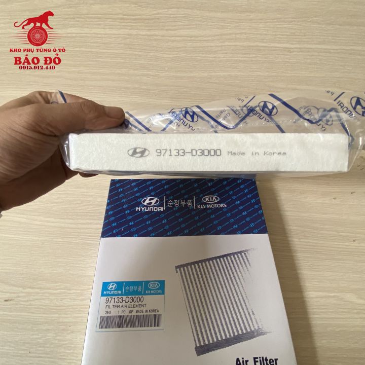 Lọc Gió Điều Hoà Hyundai Accent, Kona, Tucson, Kia Rio, Sonet  Sportage