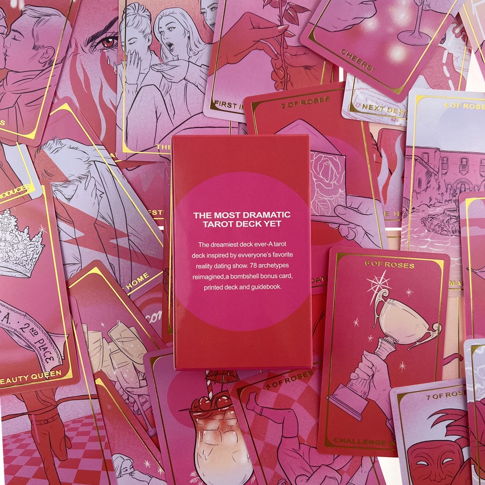 Bộ Bài Final Rose Tarot 78 Lá Bài 7x12 Cm Tặng Đá Thanh Tẩy S141