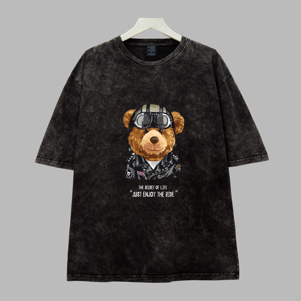 Áo thun GẤU PHI CÔNG Dogo Store , Áo thun unisex nam nữ form rộng oversize chất liệu 100% Cotton