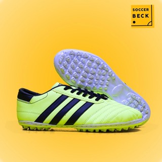 Giày Phủi 3 Sọc Loại 1 - Beck Xanh Chuối Sọc Đen