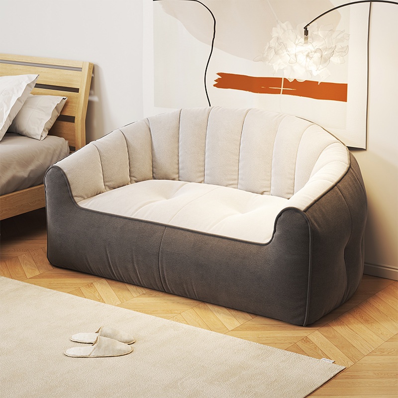 Aleta Ghế Lười sofa Nhỏ Màu Kem Tối Giản Hiện Đại Phong Cách tatami Cho Phòng Khách / Phòng Ngủ