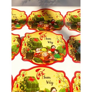 Tem dán tết - nhãn dán tết