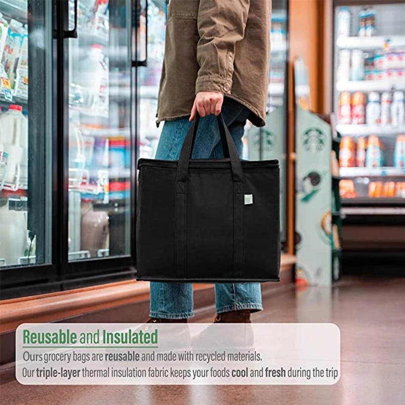 Túi Đựng Thức Ăn Sức Chứa Lớn Có Thể Gấp Lại Cách Nhiệt Tiện Dụng