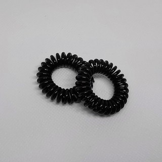 10 Pcs  Dây Cột Tóc Lò Xo Màu Đen