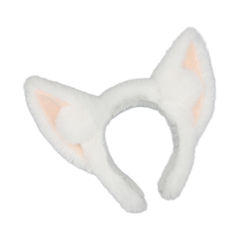 Băng Đô Cài Tóc Đính Bông Lông Cáo Trang Trí Cho Thanh Thiếu Niên / Rửa Mặt