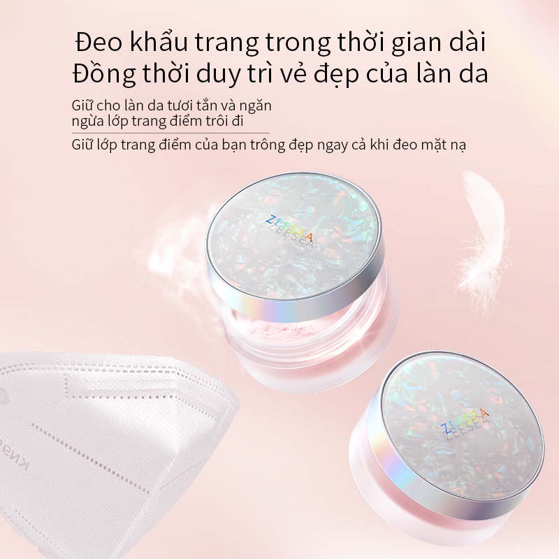 Phấn phủ ZEESEA  kiềm dầu chống thấm nước lâu trôi mềm mịn nhẹ nhàng 5/15g