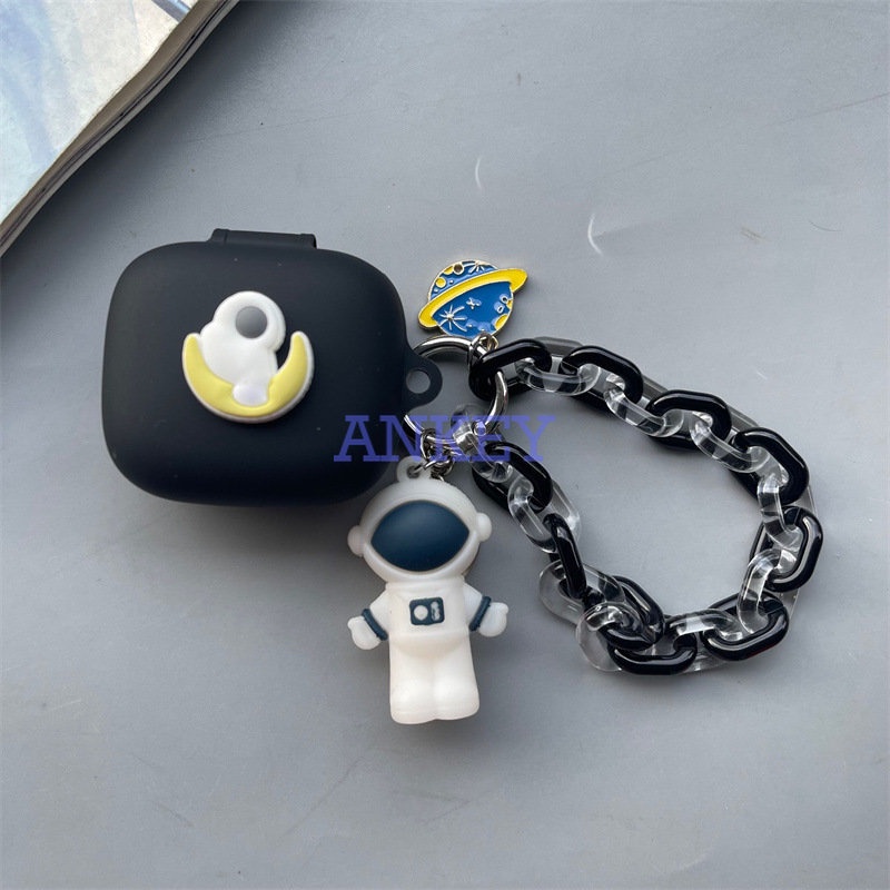 JBL Live Pro 2 / Free 2 / T280 TWS X2 / Wave Flex Earphone Silicone Case Minnie Mouse Earbuds Waterproof Shockproof Soft Protective Headphone Cover Headset Skin with Lanyard