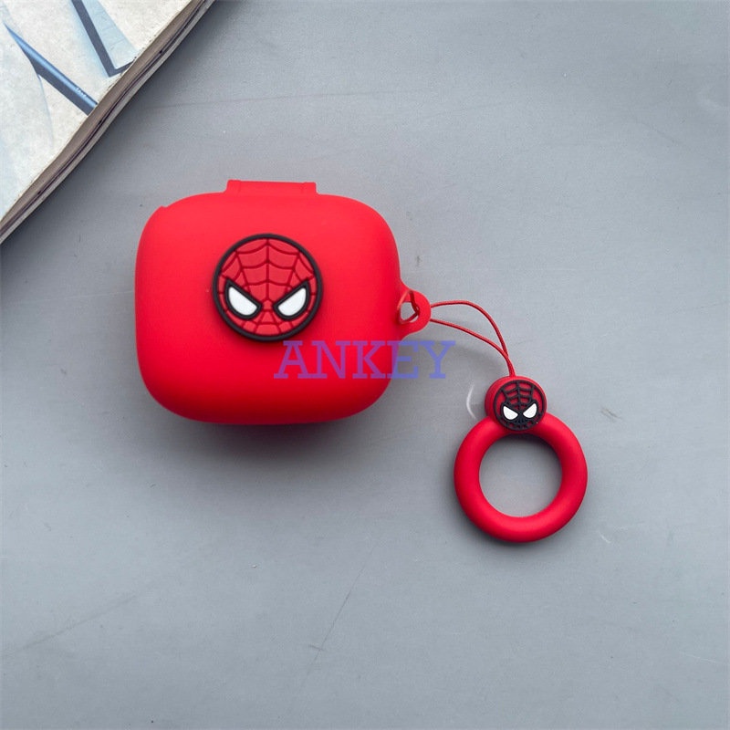 JBL Live Pro 2 / Free 2 / T280 TWS X2 / Wave Flex Earphone Silicone Case Green Dinosaur Earbuds Waterproof Shockproof Soft Protective Headphone Cover Headset Skin with Ring
