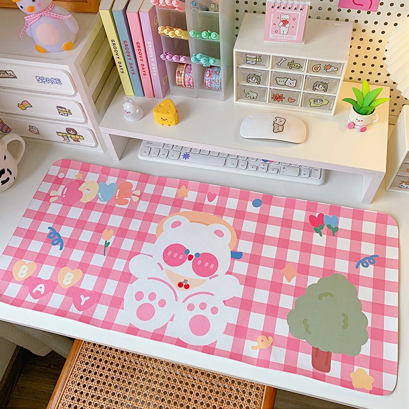 Tấm Lót Chuột Chơi Game Cỡ Lớn Chống Bỏng Họa Tiết Hoạt Hình Dễ Thương