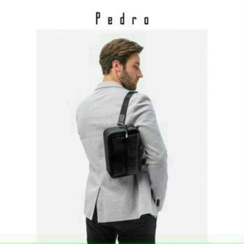 Túi đeo chéo Pedro Nam chất da Auth tuồn hãng