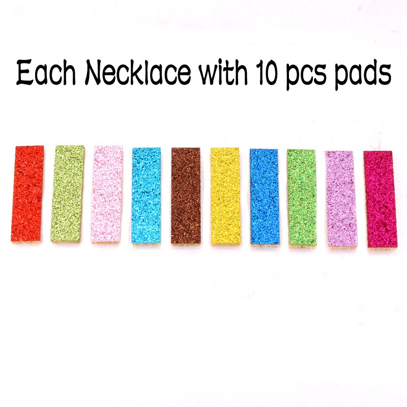 Vòng cổ Khuếch Tán Tinh Dầu / Nước Hoa Khóa Nam Châm Hình Chữ Nhật Bằng Inox