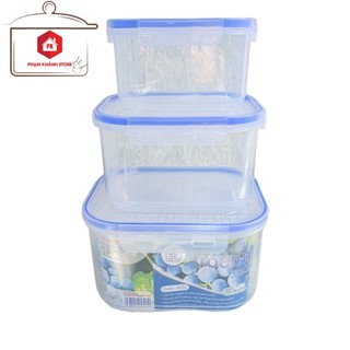 BỘ 3 HỘP NHỰA ĐỰNG THỰC PHẨM VIỆT NHẬT 6532
