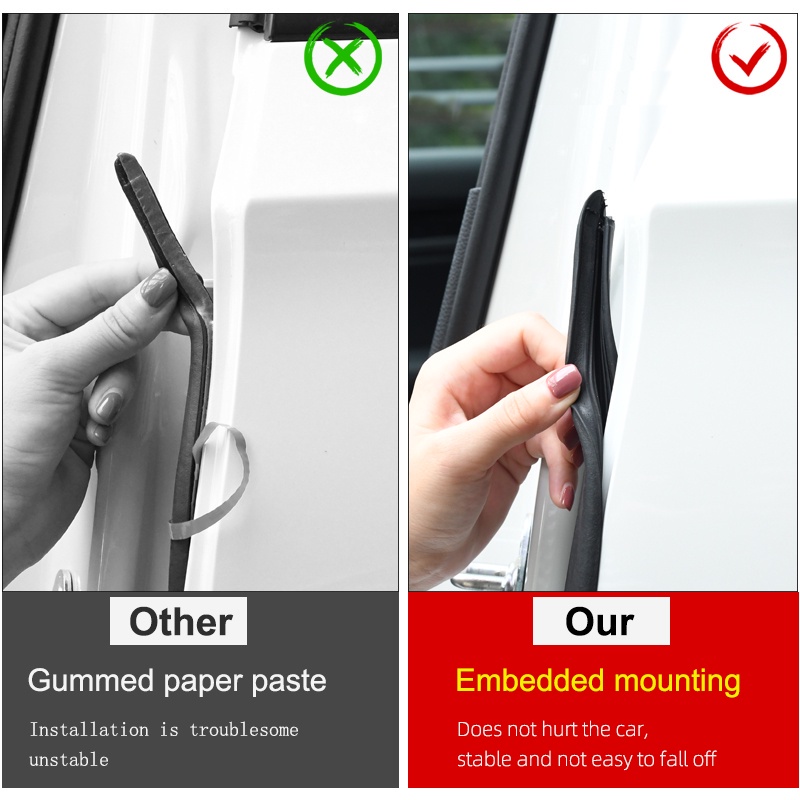 Dải cao su SEAMETAL dán bảo vệ cửa xe hơi chống tiếng ồn tiện dụng