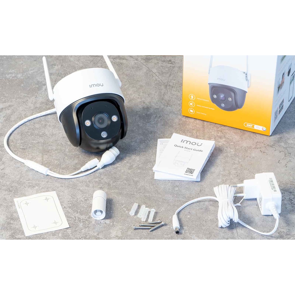 CAMERA IMOU IPC-S41FP 4MP -Chế độ ban đêm thông minh-Tích hợp micro-Theo dõi tự động-Phát Hiện Người-IP 66
