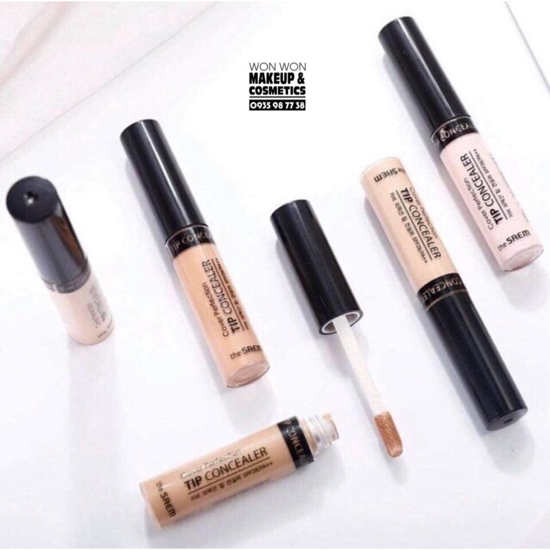 Kem Che Khuyết Điểm The Saem - Kem Che Khuyết Điểm The Seam Cover Perfection Tip Concealer SPF28 PA++ 6.5g