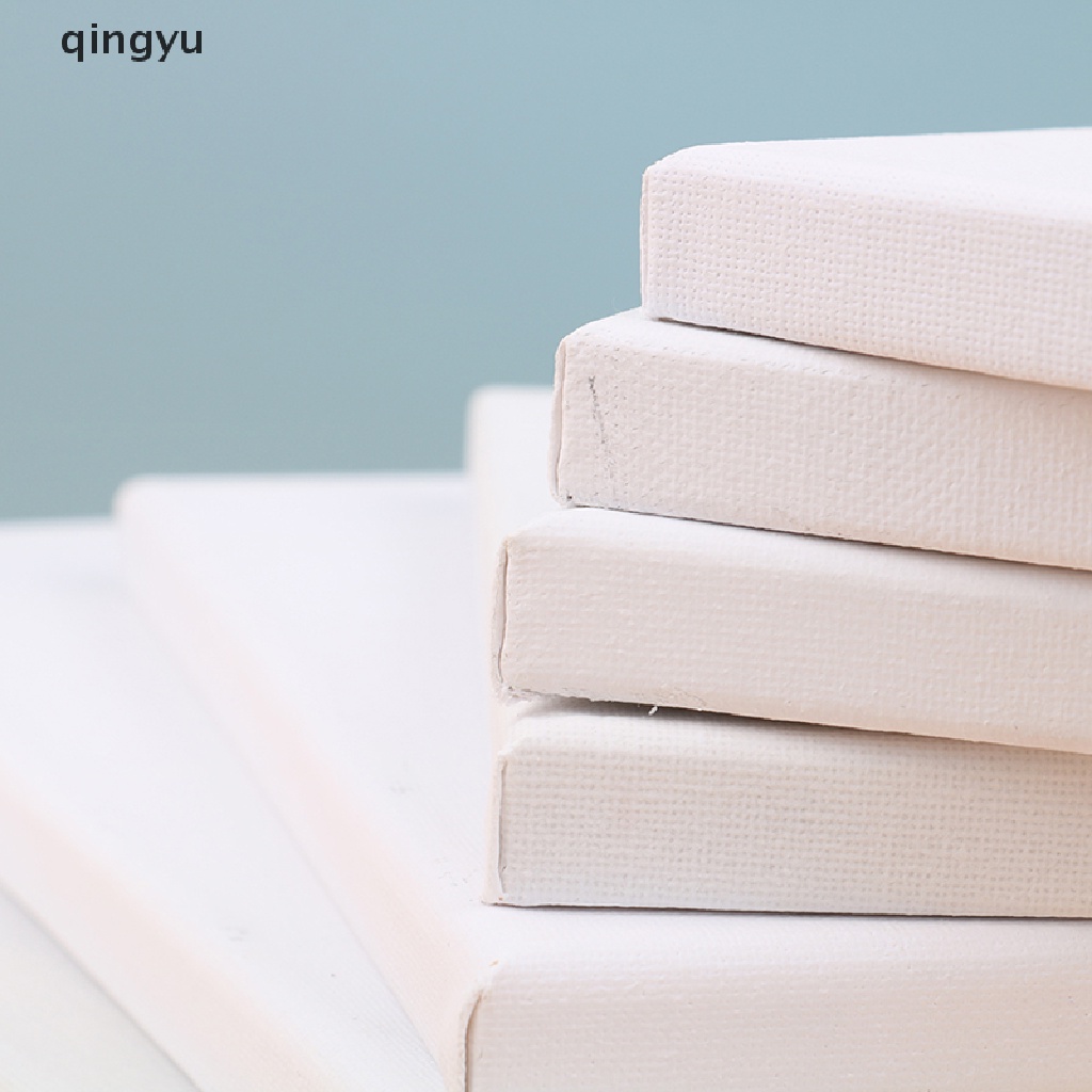 Qingyu Khung Bảng Vải Canvas Hình Vuông Màu Trắng Dùng Vẽ Tranh Sơn Dầu