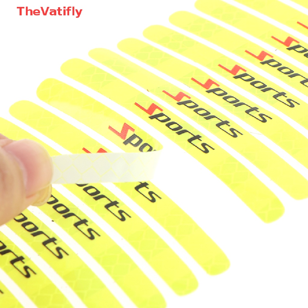 Set 20 Miếng Dán Phản Quang Cảnh Báo Trang Trí Bánh Xe Hơi