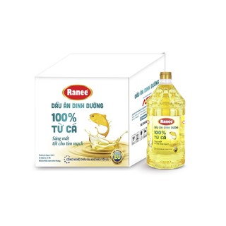 {Đơn 199k tặng Vá Inox} Thùng dầu ăn dinh dưỡng Ranee 2 lít (6 chai)