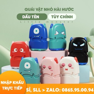 Con dấu in tên  hình quoái vật nhỏ