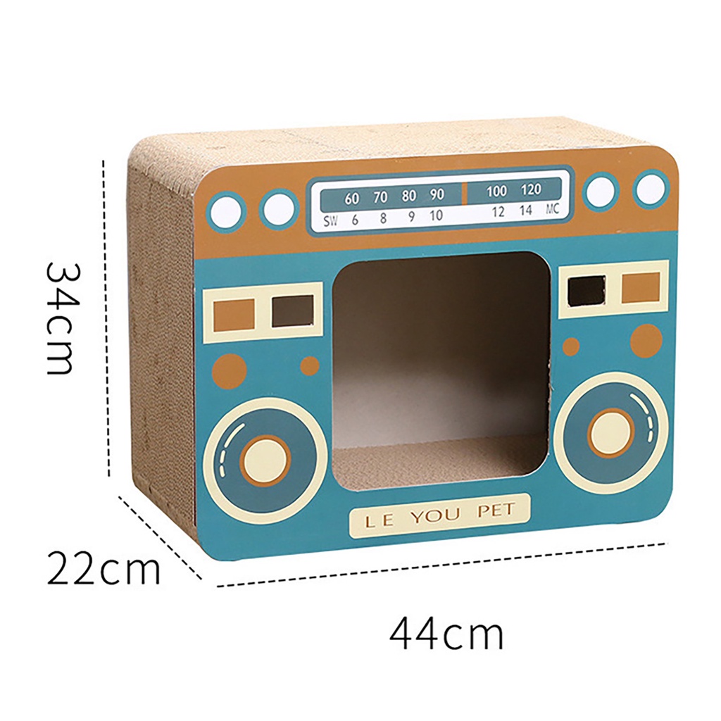 Có thể bán buôn Cardboard Cat Scratch House Không gian rộng rãi Nhà mèo cào thoáng khí để nghỉ ngơi chơi Virgina056 Hàng giao ngay