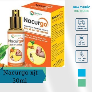 Nacurgo màng sinh học bảo vệ tái tạo da tổn thương 30ml