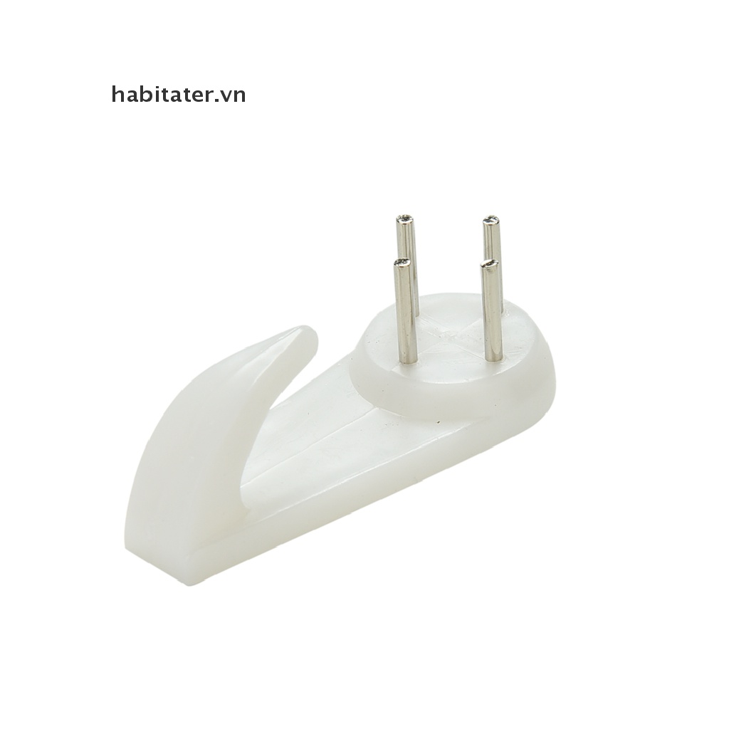 Set 20 Móc Treo Khung Ảnh Bằng Nhựa Cứng Màu Trắng