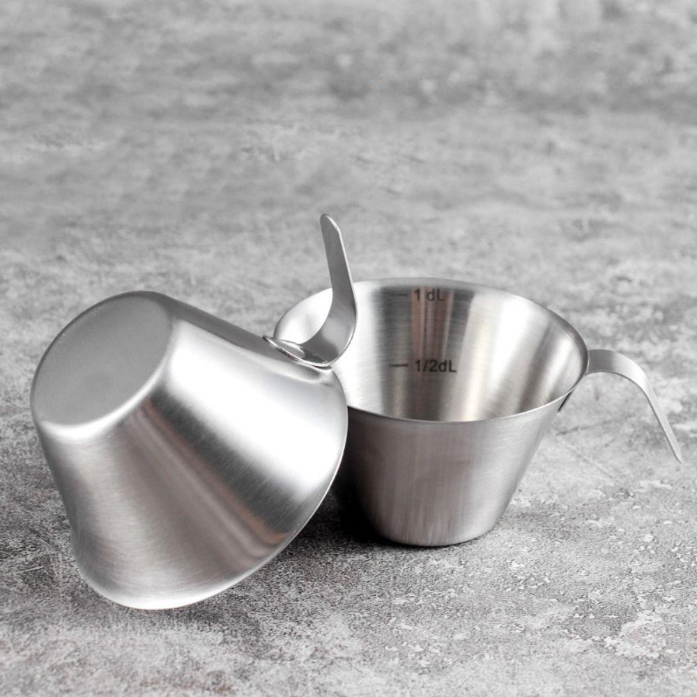 AARON1 Bình Đựng Sữa Espresso Shot 2oz Bằng Thép Không Gỉ Có Tay Cầm Tiện Dụng