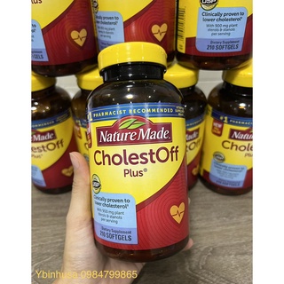 Viên uống giảm Cholesterol Nature Made CholestOff Plus 210 viên của Mỹ