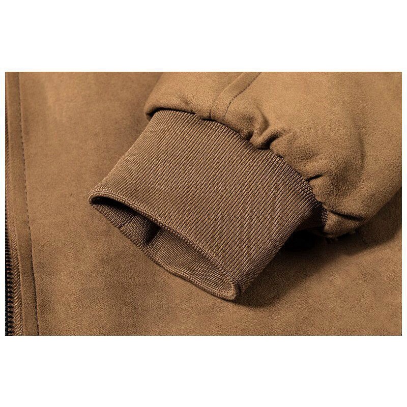 Áo Khoác Nam Da Lộn Lót Bông Hàn Quốc Thời Trang Siêu Ấm