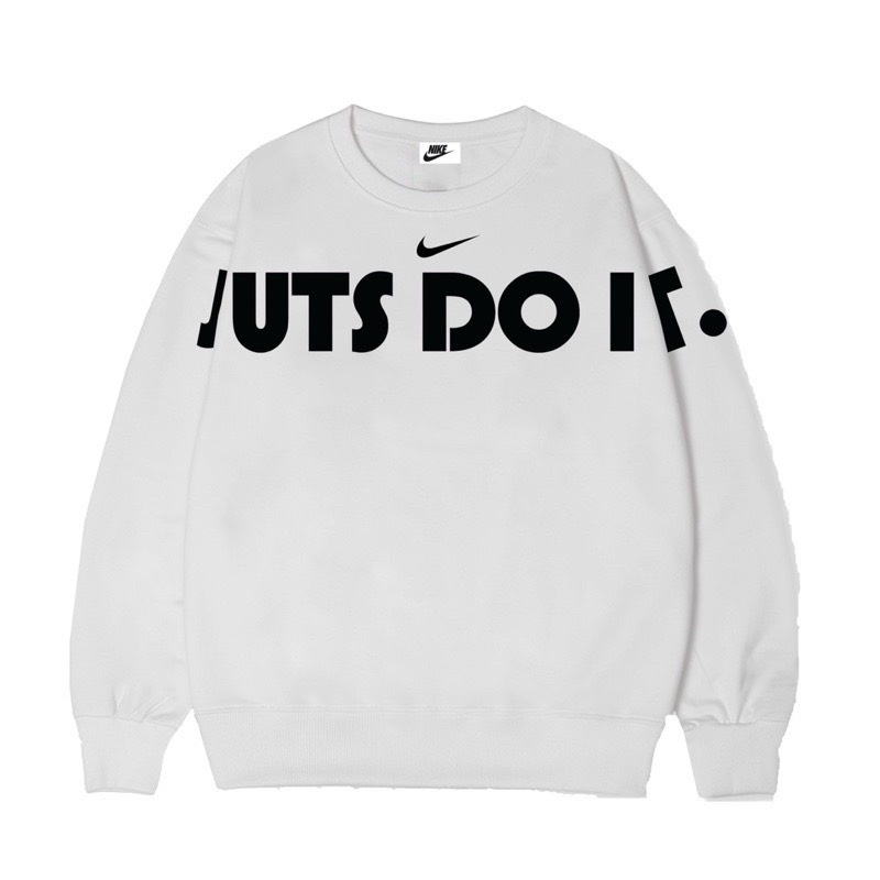 Áo sweater NIKE JUST DO IT chính hãng , Áo nỉ dài tay chuẩn from nam nữ , tag mác đầy đủ  ACA STORE 222
