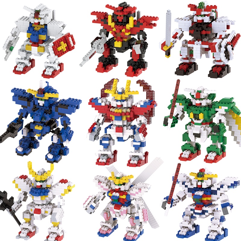 LEQIAZHIXING Đồ Chơi Lắp Ráp Gundam Nhỏ Để Bàn Trang Trí