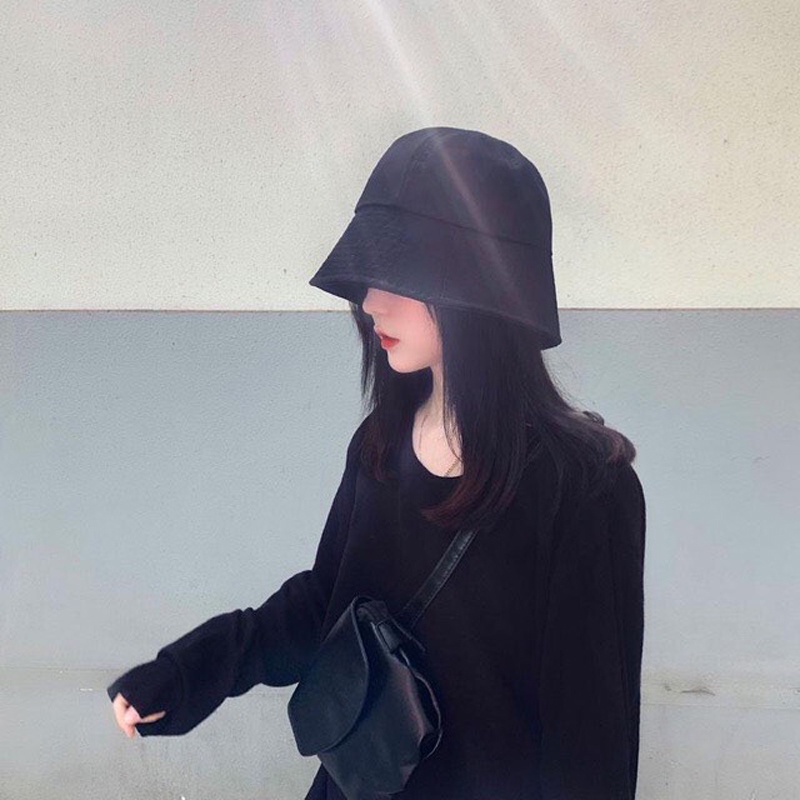 Mũ bucket trơn vành nón tai bèo retro phong cách Hàn Quốc siêu hit hot thời trang cháy phố dành cho nữ nam HANASO M107