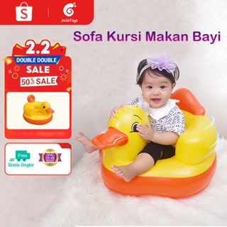Image of Jojotoy Sofa Kursi Makan Bayi belajar duduk balon Baby Chair Model Tiup Bebek Dengan Music Musik Bebek Duduk