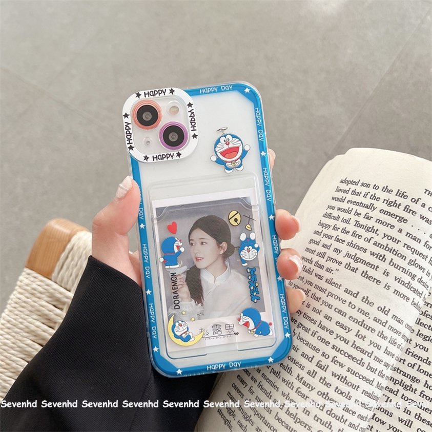 Ốp Điện Thoại Mềm Trong Suốt Có Ngăn Đựng Thẻ Cho iPhone 14 13 12 11 Pro Max X XR Xs Max 8 7 6 6s Plus SE 2020