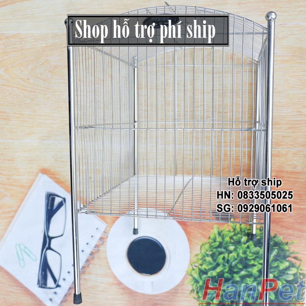 Hỗ trợ Ship-  -Lồng tắm chim lớn dành cho chim Khướu, Họa my, Chào mào, Chòe - Lồng tắm lớn 100%  inox không gỉ sét (Han