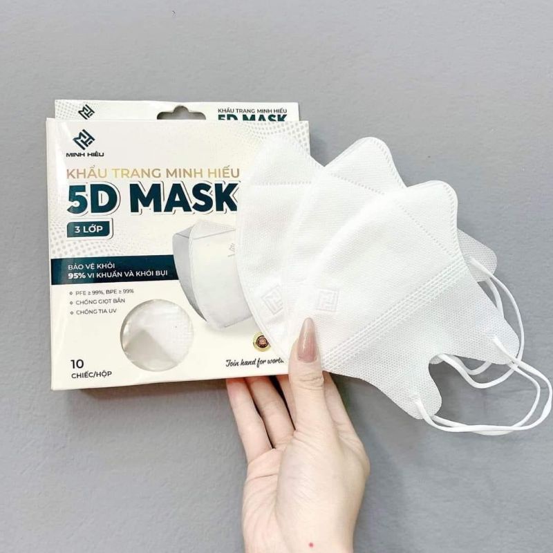 Khẩu Trang 5D AK Màu  bịch 10 chiếc