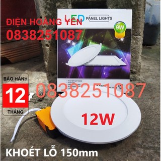 Bộ 10 Đèn Led 12w SIÊU TIẾT KIỆM Âm Trần Tròn Phi 150mm