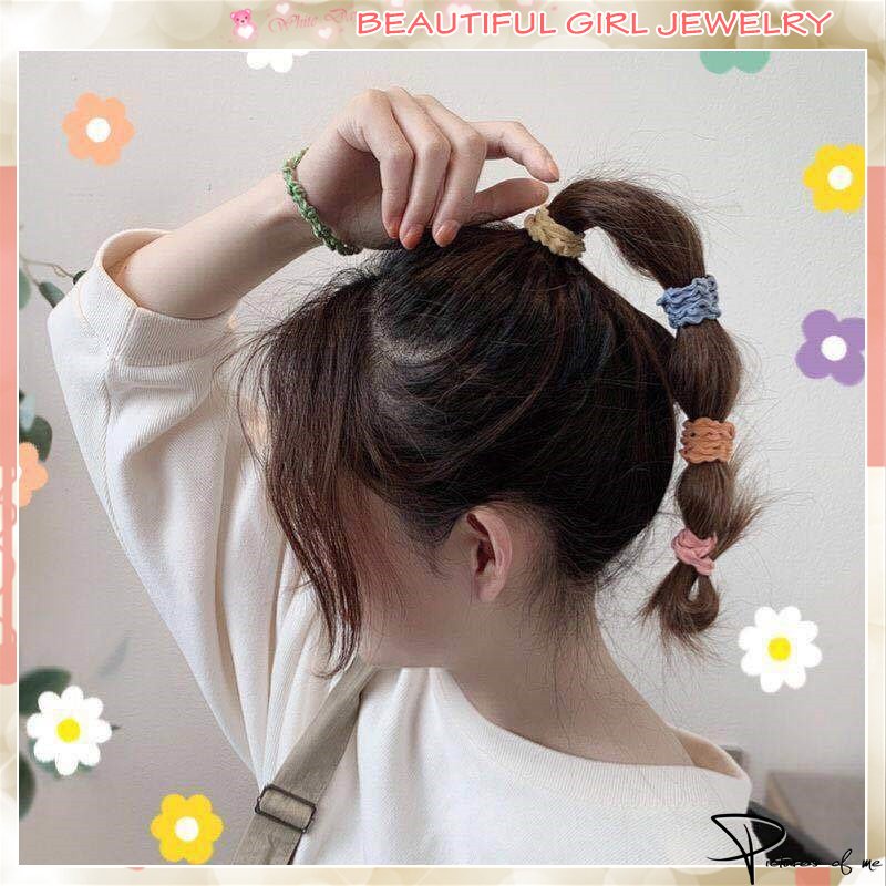 Dây thun buộc tóc co giãn nhiều màu tùy chọn thời trang cho nữ