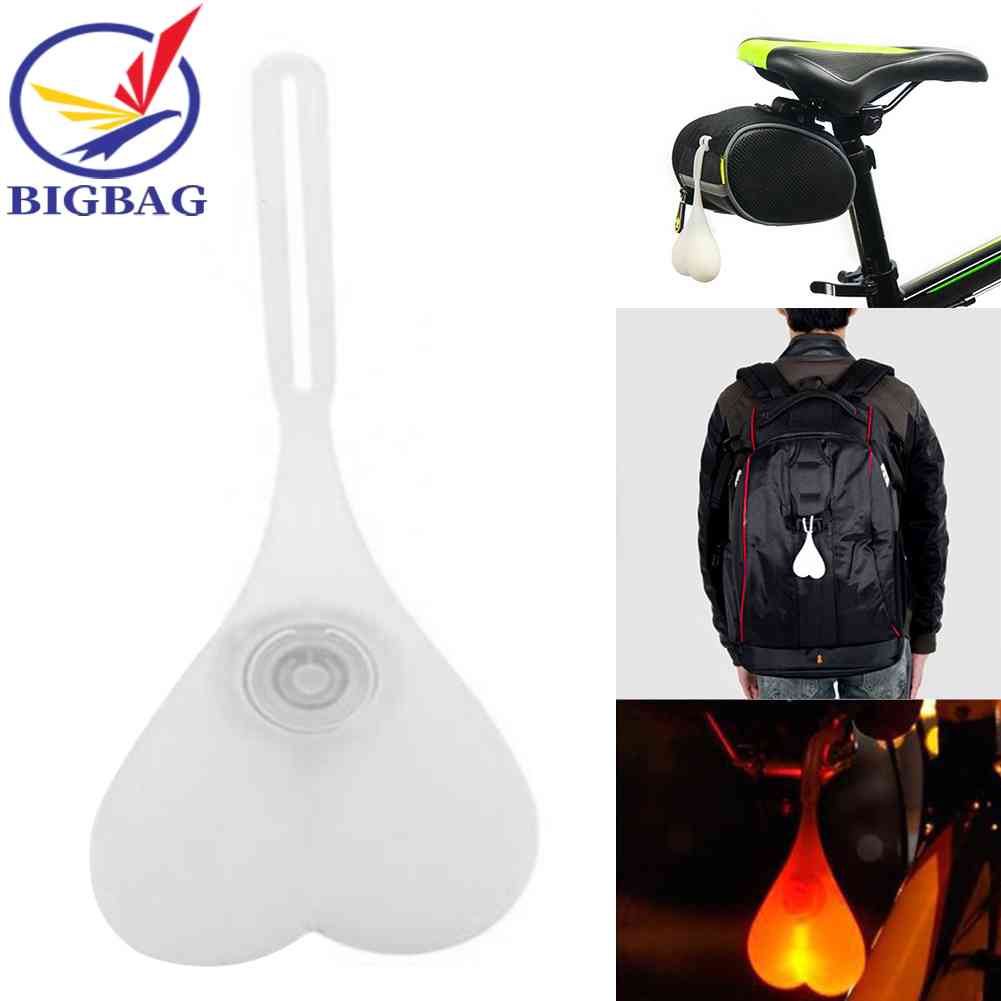 Đèn LED Hình Quả Trứng Bằng Silicone Gắn Đuôi Xe Đạp