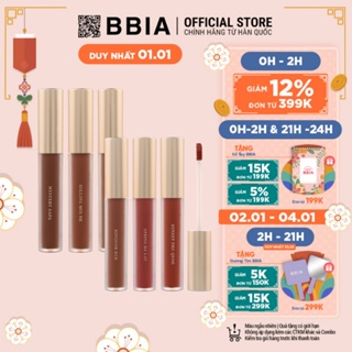 Son Kem Lì Bbia Last Velvet Lip Tint ASIA EDITION Version 2 6 Màu 5g Bbia