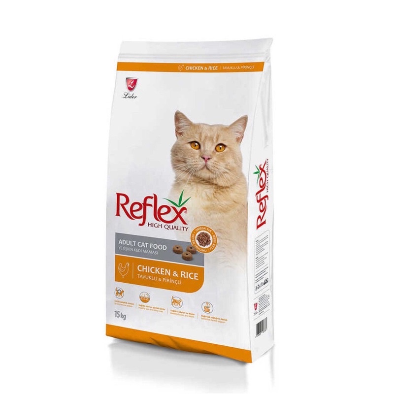 Hạt cho mèo lớn Reflex Chicken Rice gà gạo 15kg cho mèo trưởng thành