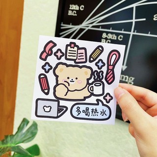 Sticker dán bình nước, trang trí siêu dễ thương
