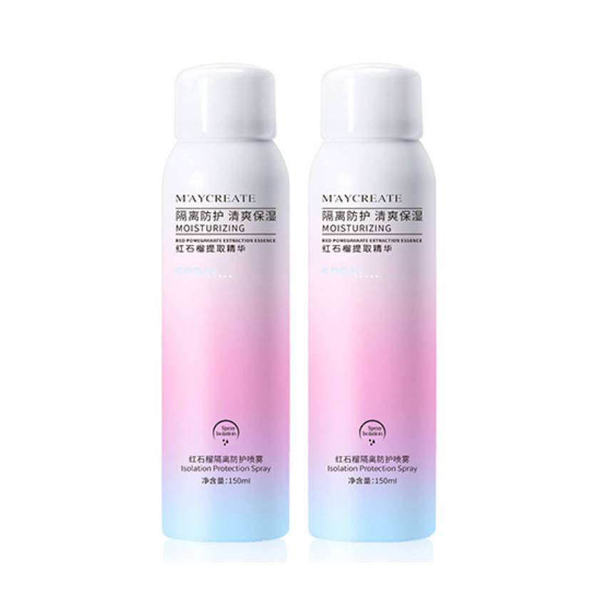 Xịt chống nắng MayCreate Moisturizing toàn thân 150ml trắng da nâng tone da chống thấm nước NAVI