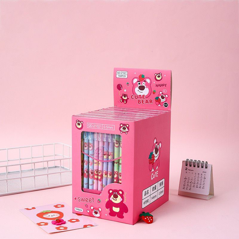 Bút Gel Gấu dâu dễ thương