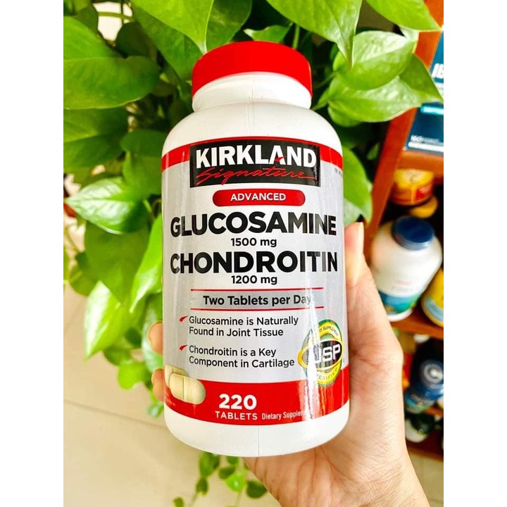 COMBO Xương Khớp Kirkland Glucosamine 1500mg & Chondroitin 1200mg + Glucosamin HCL 1500mg With MSM 1500mg