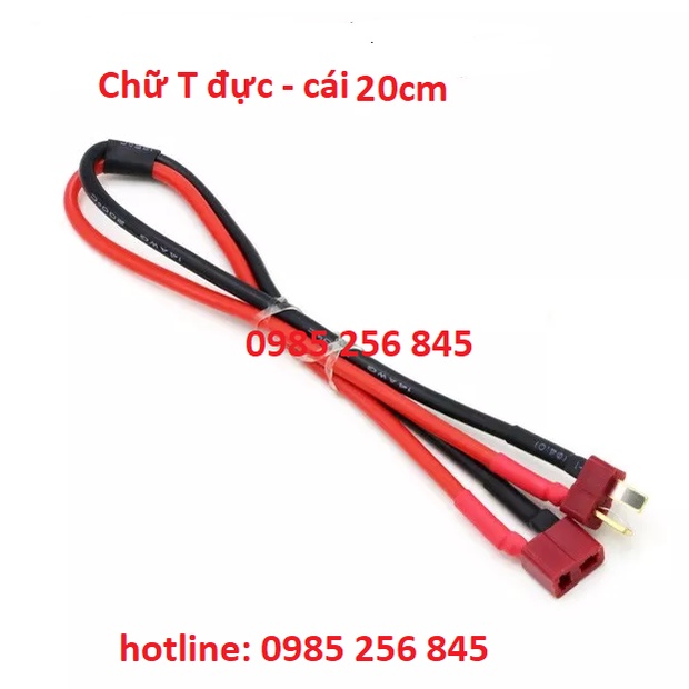 Dây nối dài pin AWG 14, esc jack chữ T và XT60
