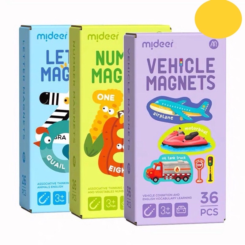 (Có ảnh thật)Mideer Magnet Letters- Bảng chữ cái nam châm hình các con vật bằng tiếng Anh cho bé học chữ