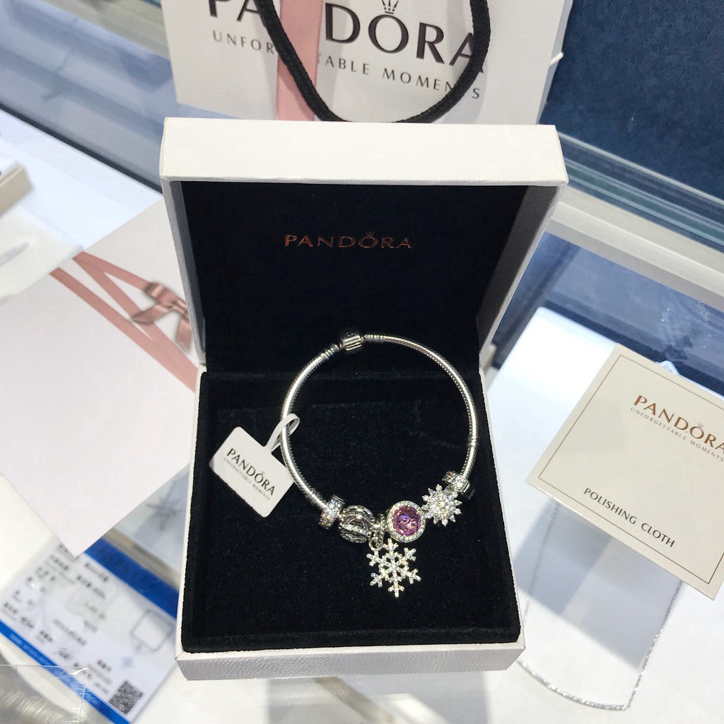 Vòng Tay Pandora Màu Hồng Xinh Xắn AAs031